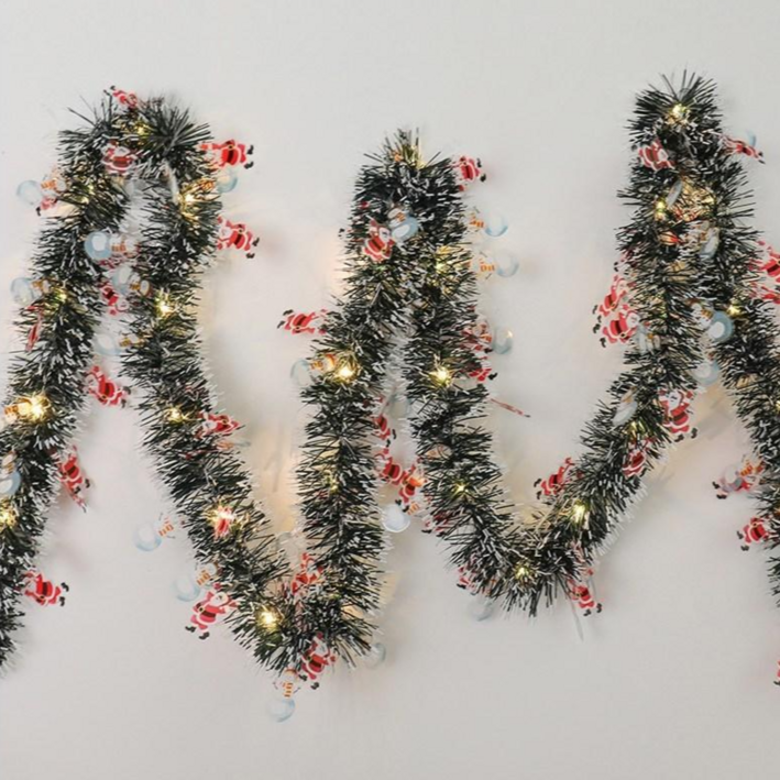 굿도우 크리스마스 파티 모루 LED 줄 조명