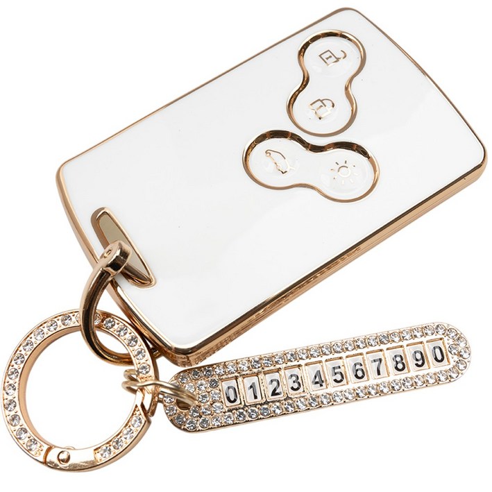 로노삼성 SM3 QM3 QM5 SM5 SM7 호환 TPU 자동차 키 케이스 번호판 키링 키홀더