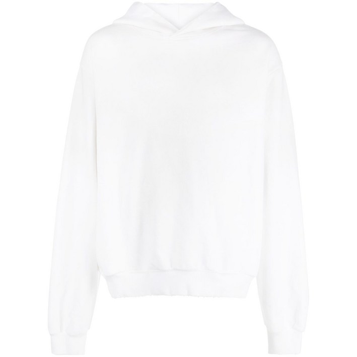 아크네 스튜디오 로고 프린트 드롭 숄더 후디