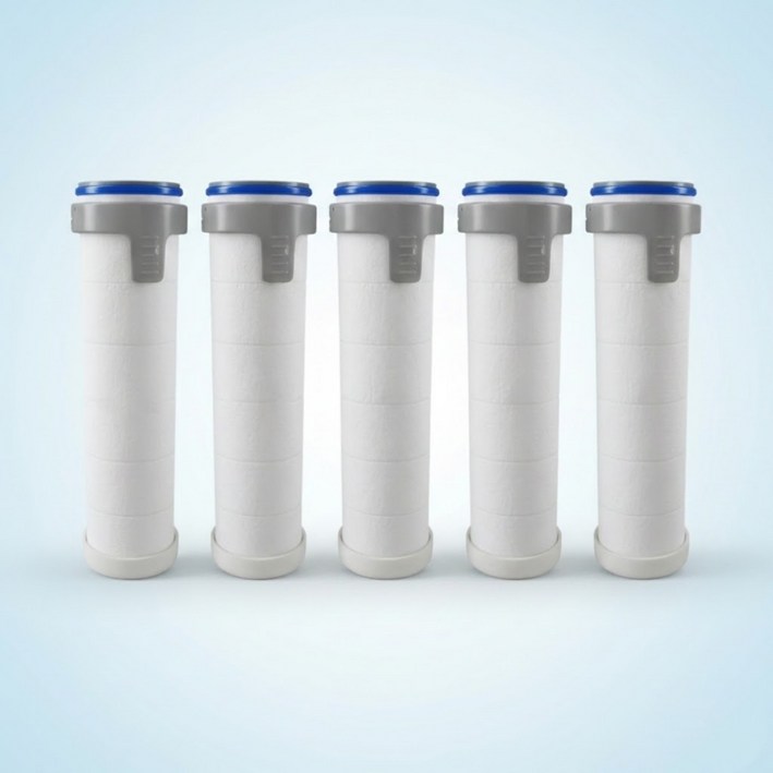 다미바스 수압상승 3단조절 필터 샤워기헤드  PVC 호스 2M 세트