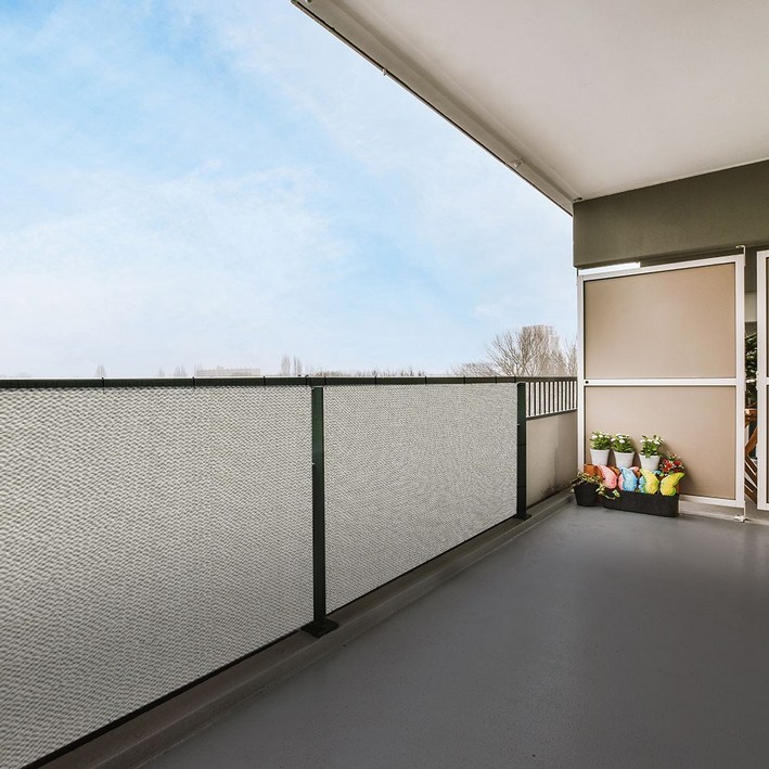 그늘애 국산 테라스가림막 사생활보호 옥상 휀스 가리개 테라스 발코니 난간 울타리, TS블랙바닐라