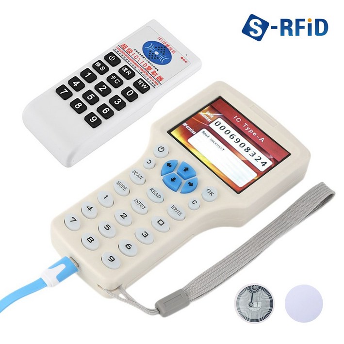 RFID NFC 복사기 카드 공동 현관 도어락 태그 UID 복사 읽기 쓰기 13 56Mhz 125Khz 간편 휴대 복제 리더기