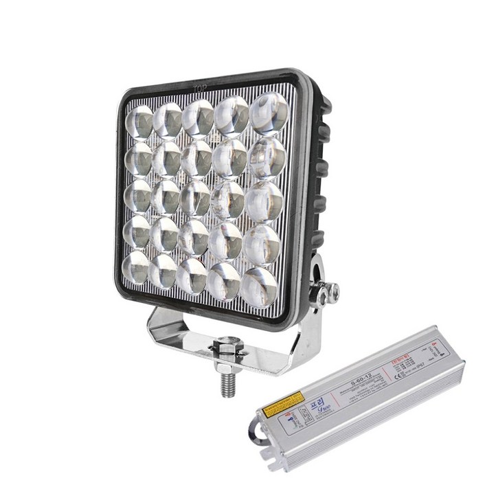 WL-75 LED 작업등 12V 24V DC 직진광 선박용 차량용 차량 화물차 지게차 중장비 써치라이트, 1개