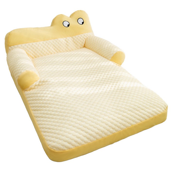 Tinduo 통기성이 좋은 반려견 쿨링 매트 분리 및 세척이 가능함 노란색, 1개