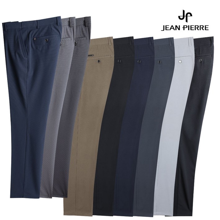 잔피엘 중년남성 여름용 허리밴딩 쿨스판 정장골프바지