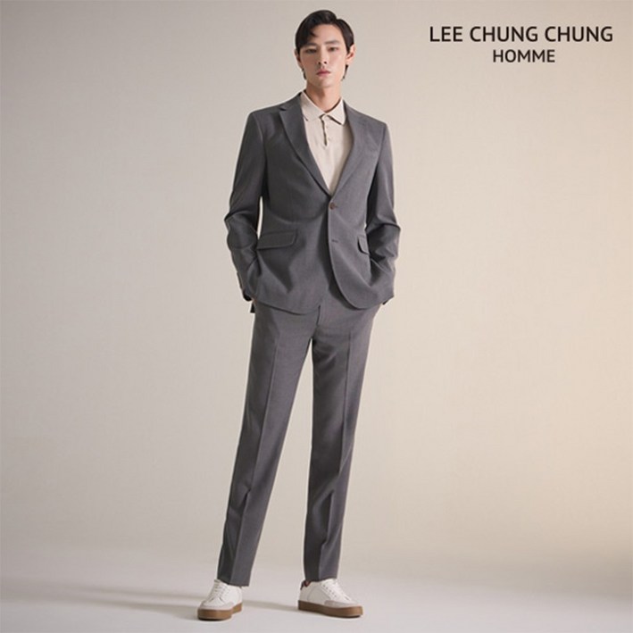 이청청옴므 남성용 SS 프리미엄 클래식 수트 상하의 세트