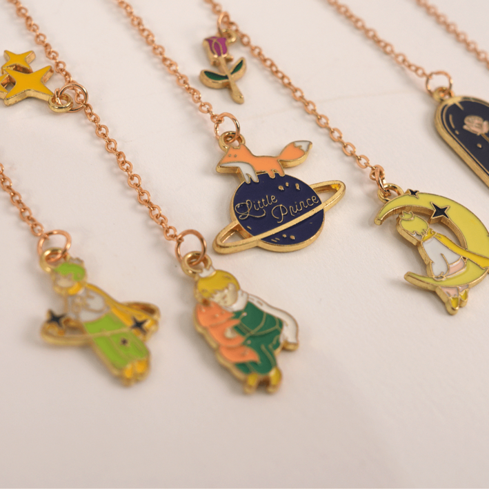 페이지글로우 금속 팬던트 책갈피 북마크 감성 디자인 북마크 시리즈, 1세트, 3. 어린왕자