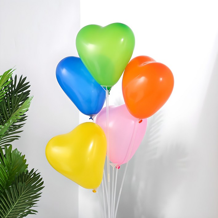MEO 생일파티 하트 풍선 100p