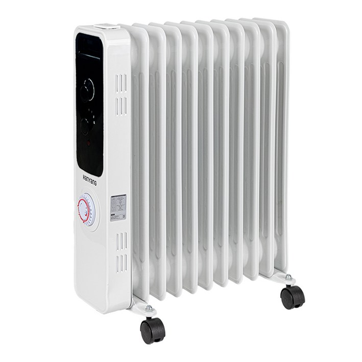 (본사공식) 한양테크 타이머 전기 라디에이터 5핀/7핀/9핀/11핀/15핀 동파방지 가정용 업소용, 타이머 라디에이터 11핀(블랙 HY-11P)