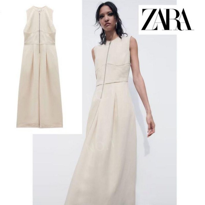 ZARA 자라 지퍼원피스   2902586 710