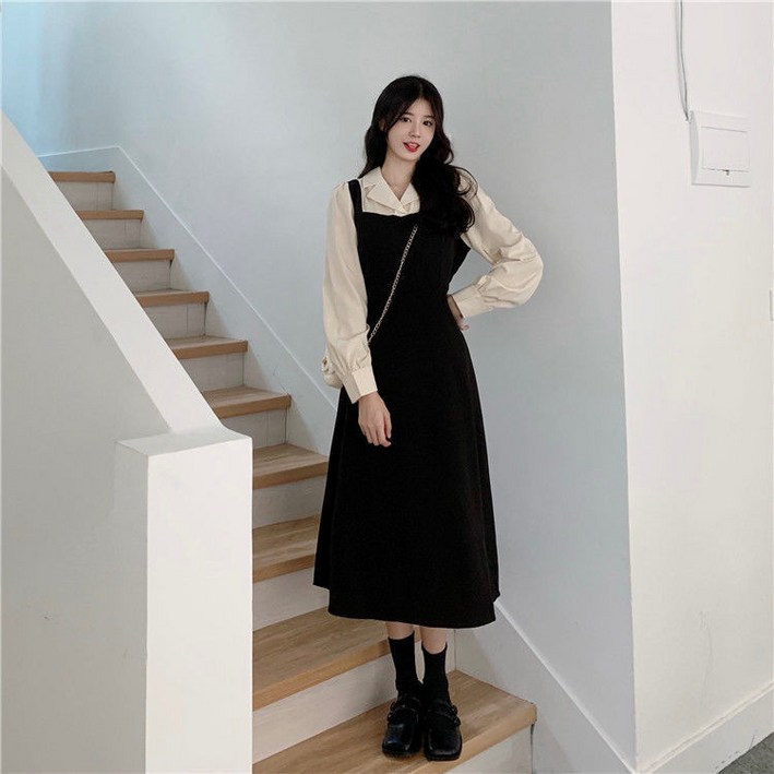 봄가을 여성 로로희 슬림 오피스룩 결혼식 부케순이 원피스 a라인 최화정 손정완 정장 롱 하객원피스