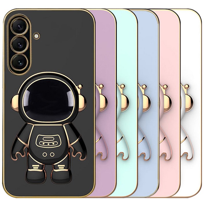 벌크온 갤럭시 A15 버디3 거치대 카메라 보호 풀커버 우주인 컬러 케이스