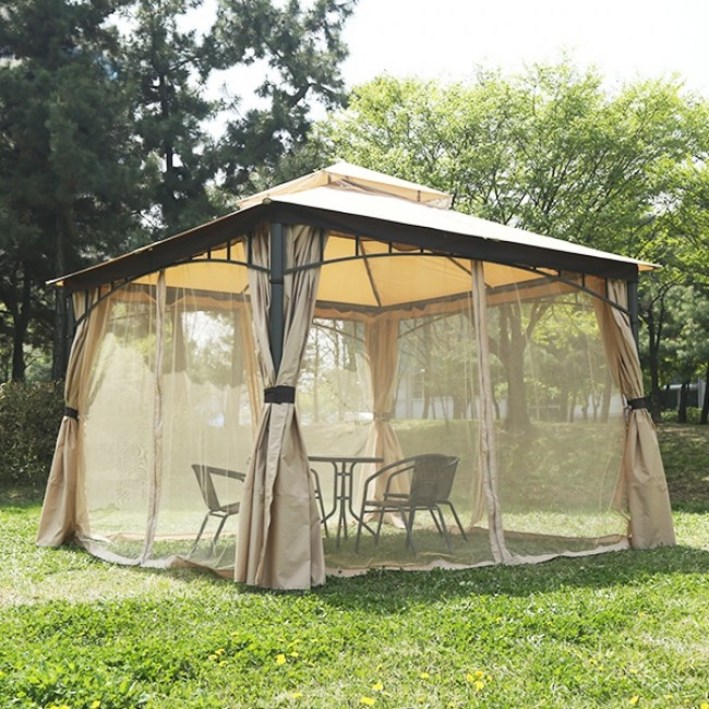 아이스타스 프리미엄 철제 가제보 정자 3.45x3.45m NTGN001, 상세참조