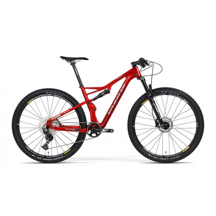 휠러 팔콘100 카본 시마노데오레 12단 29인치 풀샥 산악 MTB 자전거, 레드, 1개