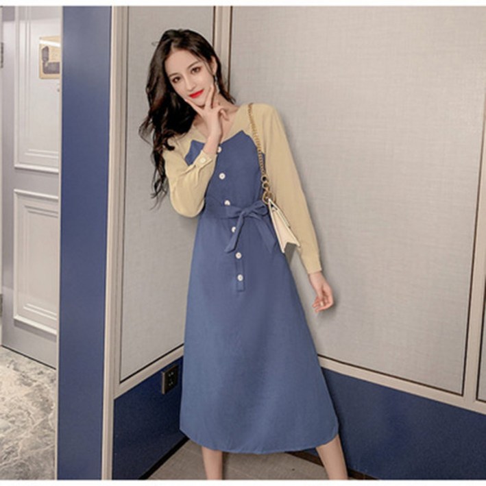 YHSHOP 숙녀 여름 패션 캐주얼 드레스