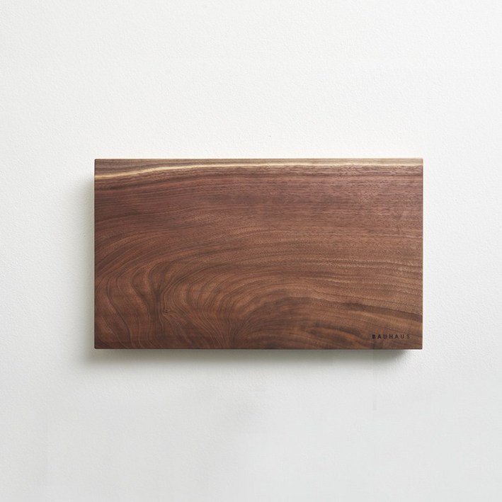 흑백요리사 바우하우스 북미산 호두나무 도마 모던 4023 중 받침대증정 통원목 월넛