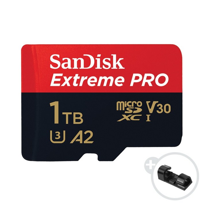 샌디스크 익스트림 프로 마이크로 SD 카드 + 데이터 클립, 1TB - 쇼핑뉴스