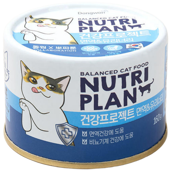 동원뉴트리플랜 대용량 고양이캔 면역유리너리24캔, 160g, 24개, 면역유리너리