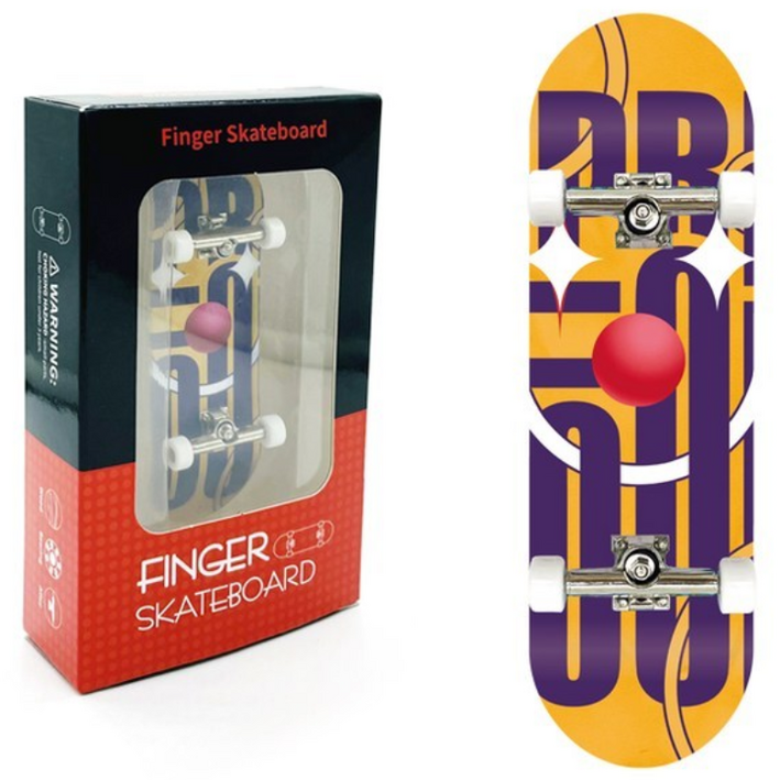 미니 손가락 스케이트보드 핑거보드 스페셜 우드덱 보드스케이트 스포츠, 1개