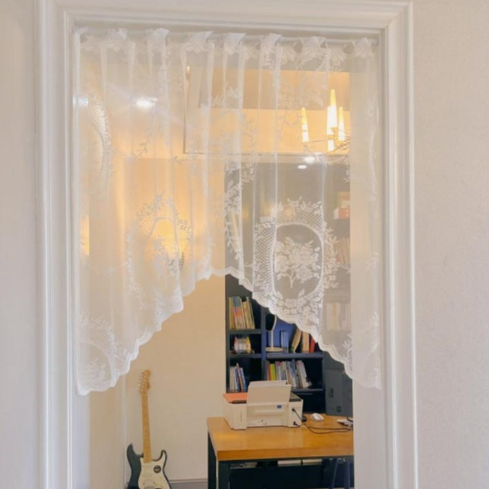 뚱보 11 레이스 주방 바란스 커튼