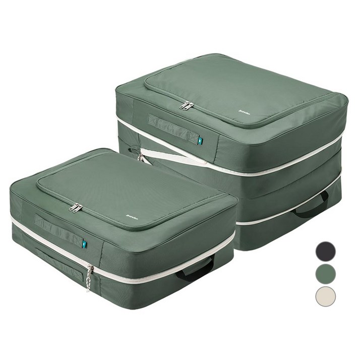 브랜든 2세대 부피순삭 의류 이불 다용도 대형 압축 파우치 2매세트