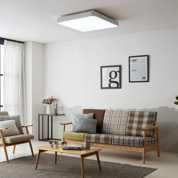 리모컨 방등 주백색 4000K LED60W, 화이트
