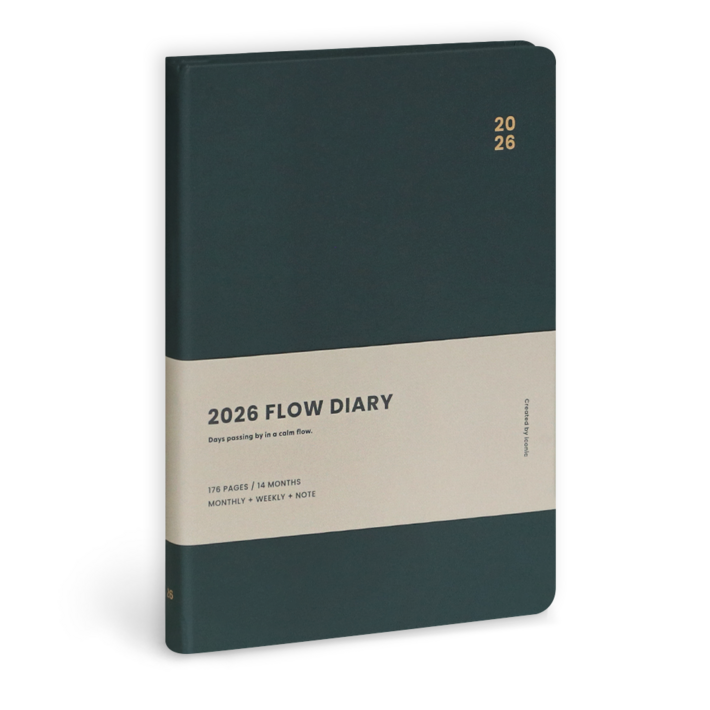 아이코닉 2026 플로우 다이어리 위클리 플래너 스케줄러