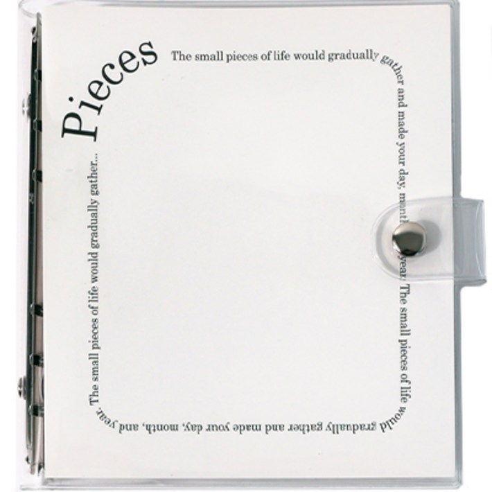 워너디스 A6 피시스 6공 바인더 세트, 01화이트, 1세트