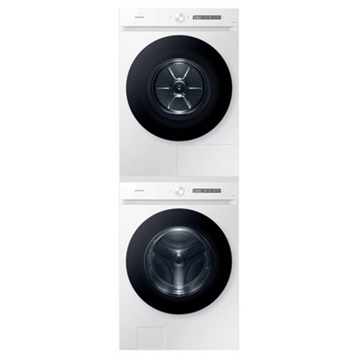 삼성전자 비스포크 그랑데 AI 직렬설치 세탁기 건조기 피키지 세트 WF24CB8650BW7N 24kg 17kg 직렬설치키트 방문설치