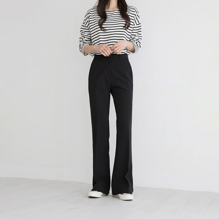 앤드스타일 여성용 스판 부츠컷 슬랙스 264347 롱