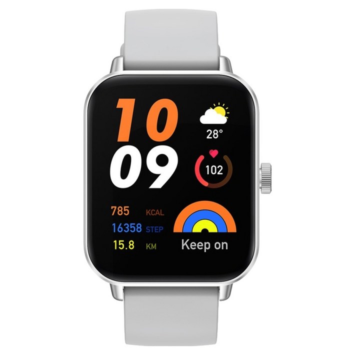 젤리타이거 통화가능 스마트워치 JELLYWATCH10, 실버, 46mm, GPS  블루투스