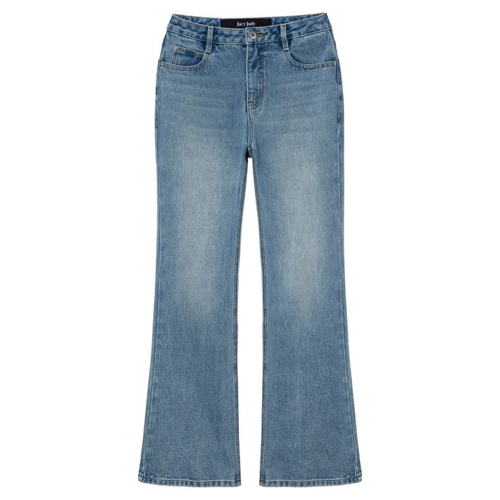 쥬시쥬디 여성용 세미 부츠컷 데님 면 팬츠 JZDP021I