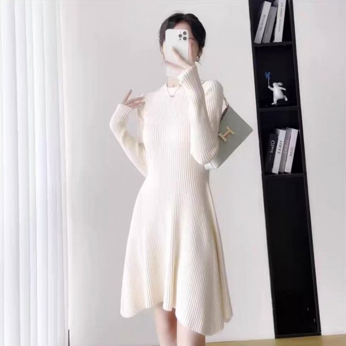 포플러앤씨 여성용 모노릭스 언발 니트 원피스 P26SPOPS112110