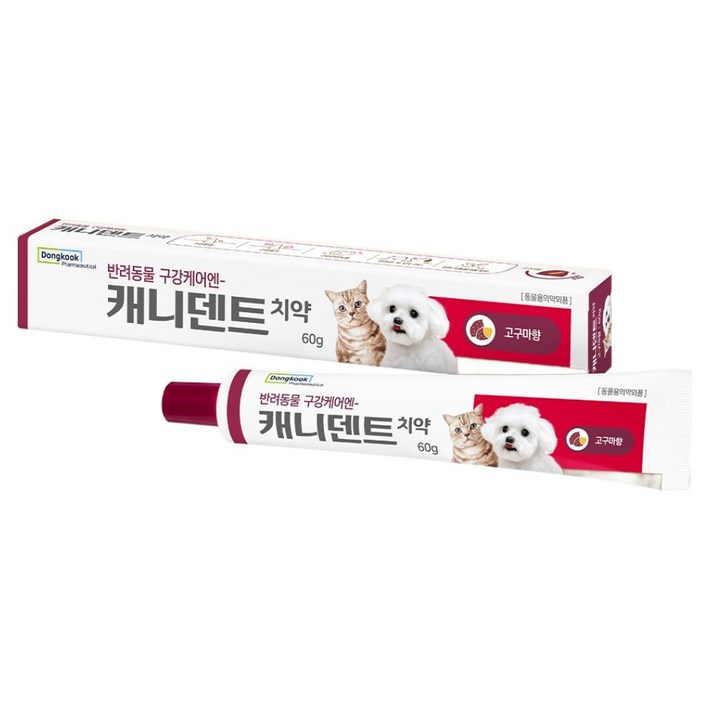 동국제약 반려동물 캐니덴트 치약 고구마향, 1개, 60g