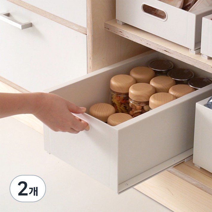 위즈홈 빅스택 슬라이딩 적층 수납함