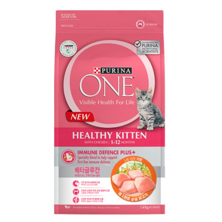 퓨리나원 캣 기능성 사료, 키튼, 1.4kg, 1개 퓨리나원 캣 기능성 사료, 키튼, 1.4kg, 1개