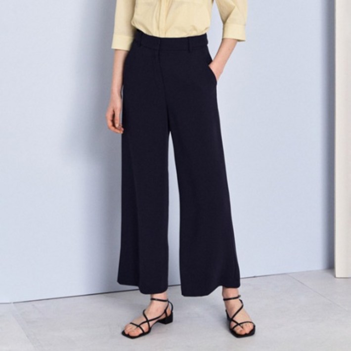 더아이잗 여성용 벨트 장식 와이드 팬츠 IP5A0SL331