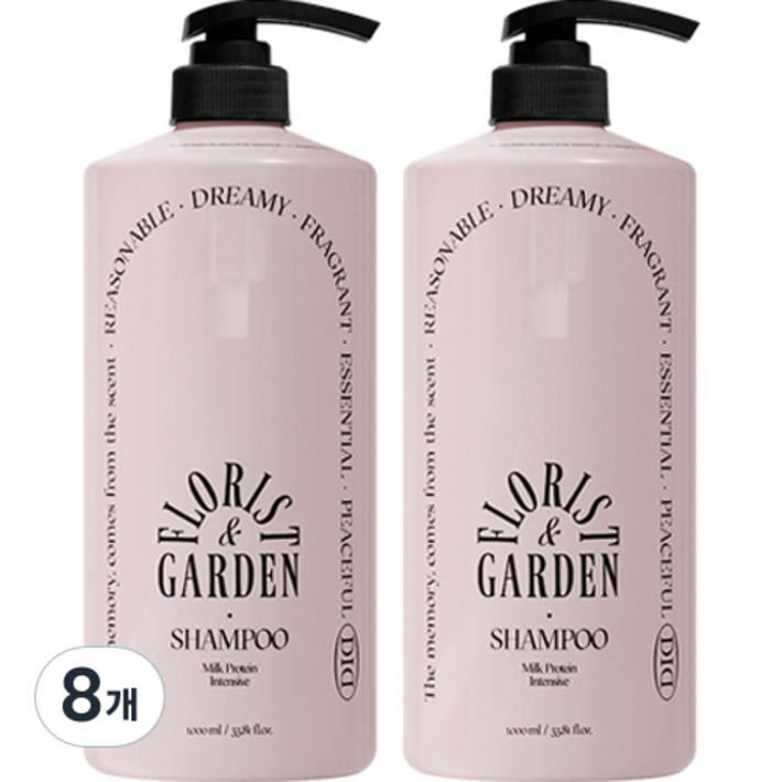 오디드 밀크프로틴 인텐시브 샴푸 플로리스트가든, 1L, 8개