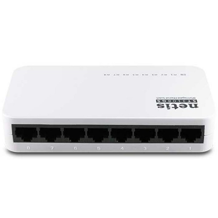 네티스 기가비트 8포트 스위칭허브, ST3108GS, 1개 네티스 기가비트 8포트 스위칭허브, ST3108GS, 1개