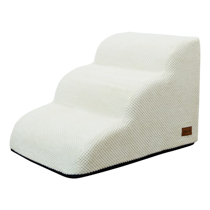 올미오펫 구름패브릭 강아지계단, 크림아이보리, 1개