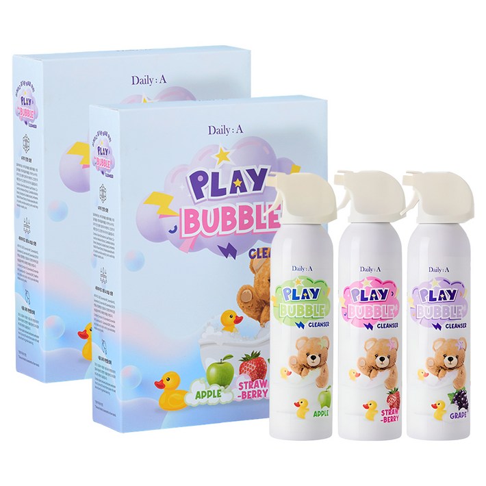 데일리아 플레이 버블 클렌저 3종세트 600ml, 2세트