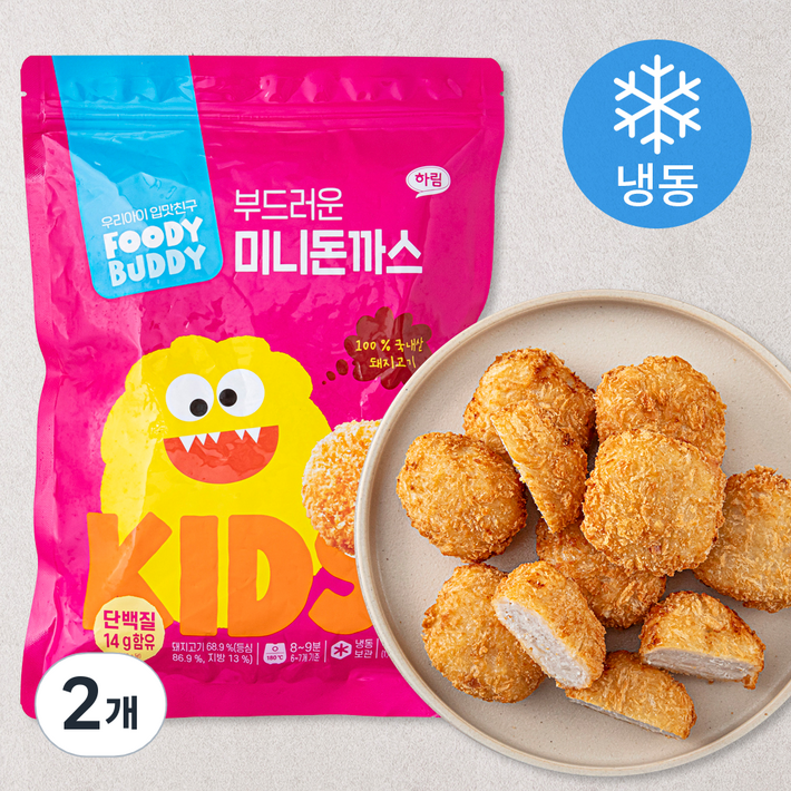 로켓프레시 푸디버디 부드러운 미니돈까스 냉동