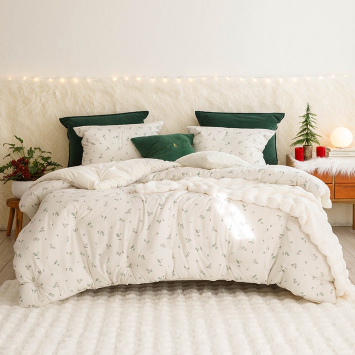 엘레나하임 건조기 가능 부드럽고 폭신한 모달 초극세사 발열 차렵이불