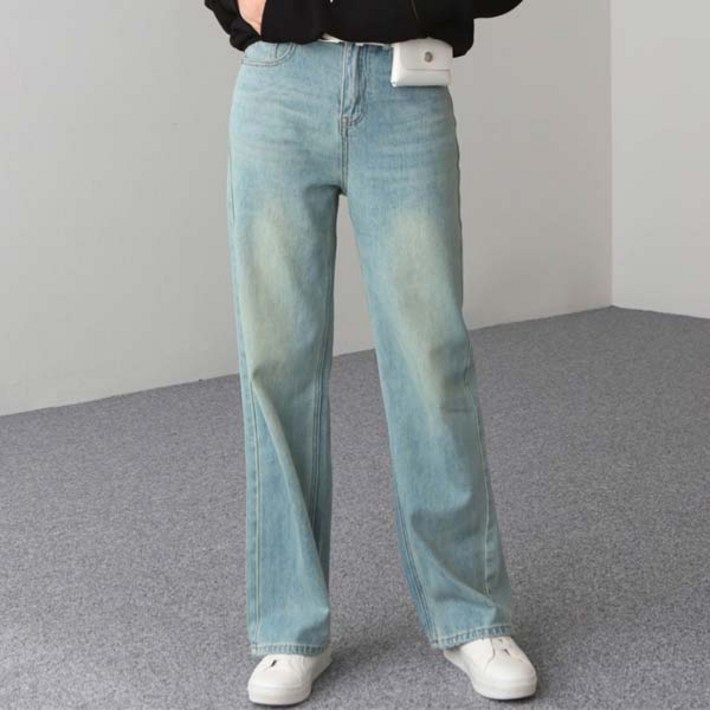 피핀 여성용 네추럴 리본 와이드 팬츠 710319