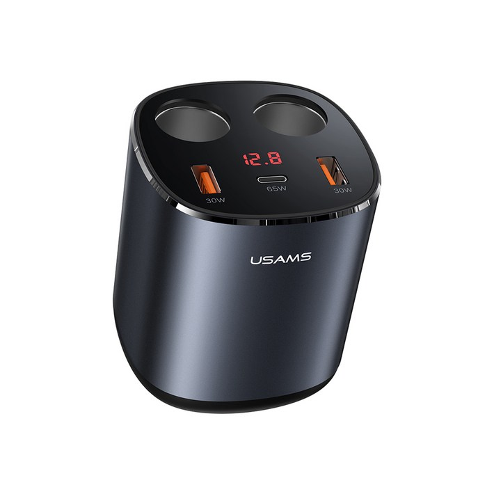 유삼스 245W 시거잭 멀티소켓 겸용 차량용 초고속 충전기, USCC151, 그레이