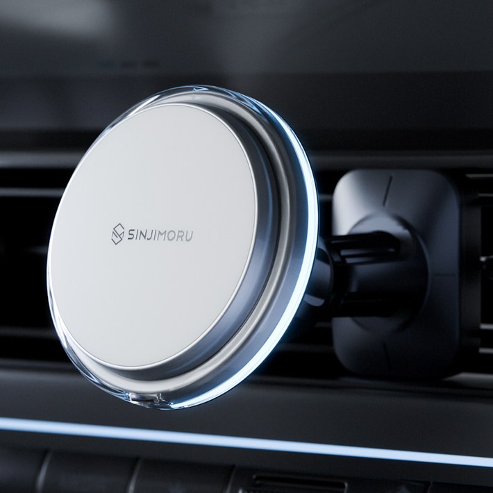 신지모루 25W Qi2.2 펠티어 냉각 M 에어쿨러 맥세이프 차량용 무선충전 거치대