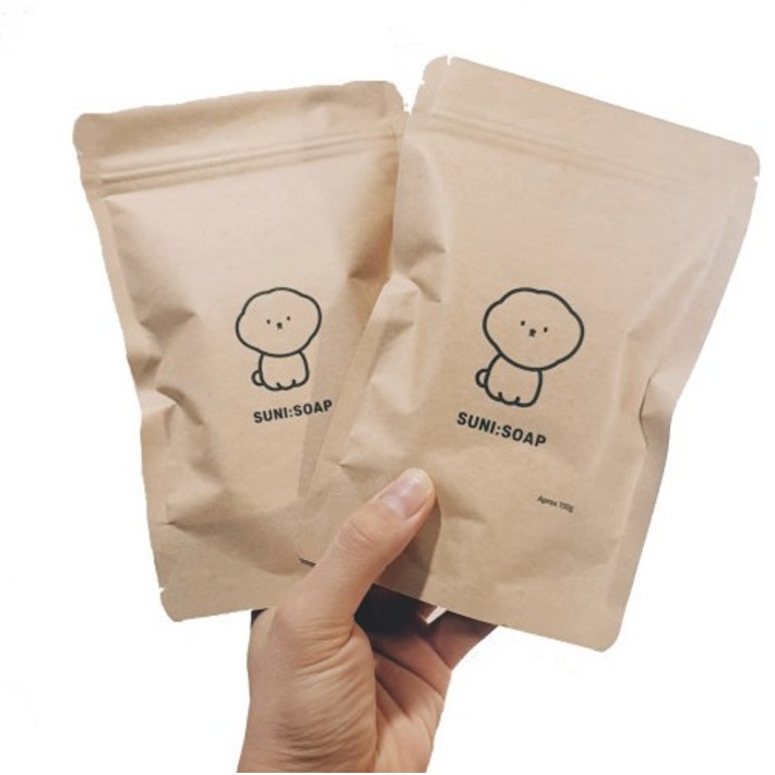 수니펫솝 펫샴푸 목욕비누 130g 2p 거품망