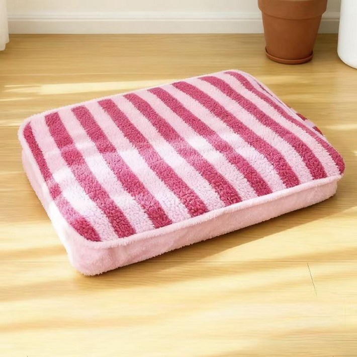 허니버블 반려동물 분리세탁 사각 입체형 꿀잠 대형 방석 매트