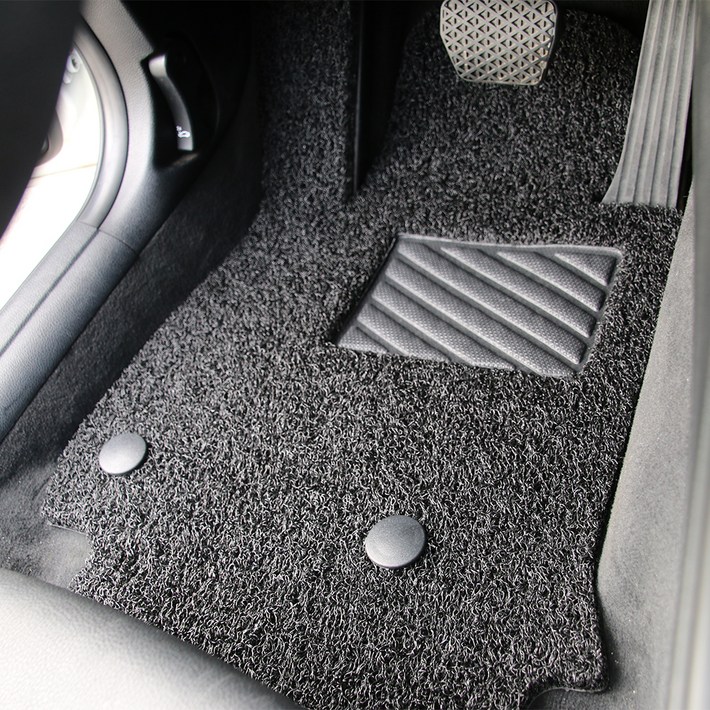 포시즌 자동차 프리미엄 코일 매트 확장일체형 1열 2p  2열 세트