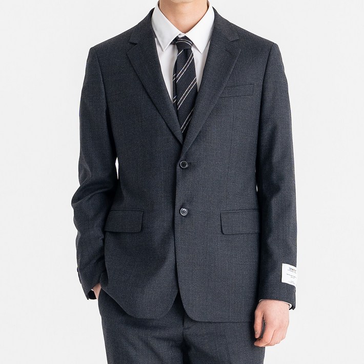 킨록 남성용 마이크로 조직감 슬림 정장 상하의 세트